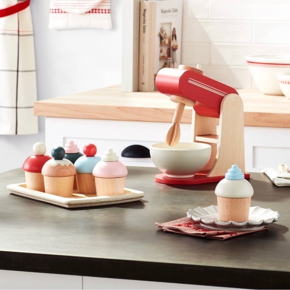 Hearth and Hand with Magnolia Toy Kitchen Mixer - Red - Picture 3 of 4